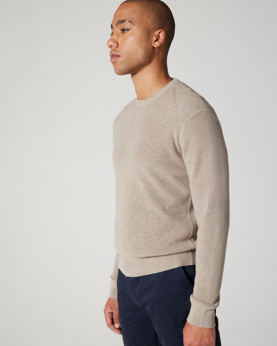Long Sleeve Wool Crew Neck Knit